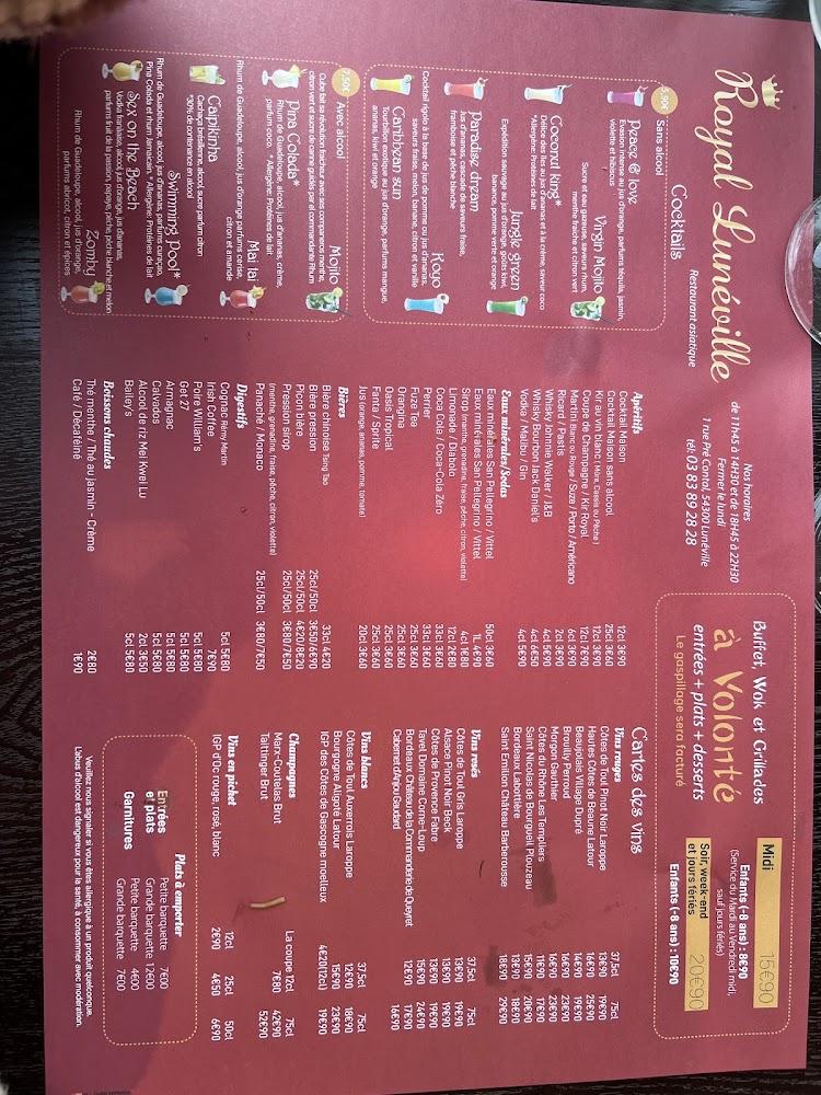Royal Lunéville - Menu Image 4